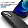 Cotyhoesje-iPhone 15-Anti-drop Back Cover Shockproof PC+TPU Bckcase -Zwart-6-Cityhoesje.nl