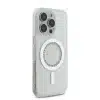 Guess iPhone 16 Pro Max Backcover hoesje Magsafe IML Rhinestones - Wit-4-Cityhoesje.nl