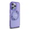 Guess iPhone 16 Pro Max Backcover hoesje Magsafe IML flowers wreath - Paars-4-Cityhoesje.nl