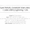 Swissten 35W UBS-C Travel Charger With Lightning To USB-C Cable - 1.2m - Wit-4-Cityhoesje.nl