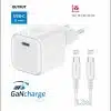 Swissten - 35W - USB-C Travel Charger - With USB-C To USB-C Cable - 1.2m - Wit - Thumbnail Image 3