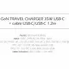 Swissten 35W UBS-C Travel Charger With USB-C To USB-C Cable - 1.2m - Zwart-3-Cityhoesje.nl