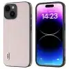ABEEL – Backcover iPhone 14 Plus - 15 Plus – Cowhide Leer – TPU – Litchi – Anti-Scratch – Roze - Thumbnail Image 1
