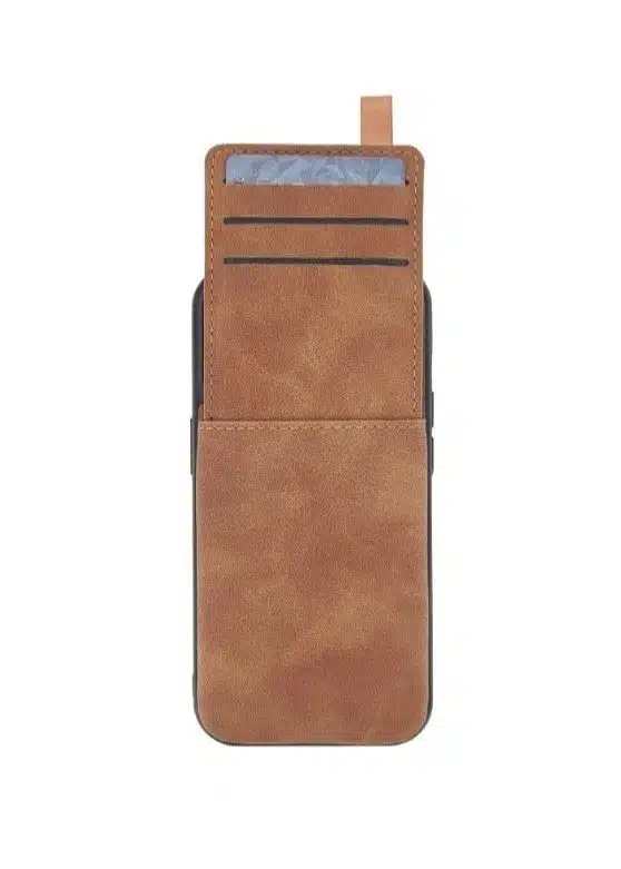 CaseMania-Suede Card-Samsung S25 Ultra-Bruin-2-Cityhoesje.nl