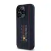 Red Bull - Backcover iPhone 16 Pro - MagSafe - Liquid Silicon - With Vertical Logo - DonkerBlauw - Thumbnail Image 2