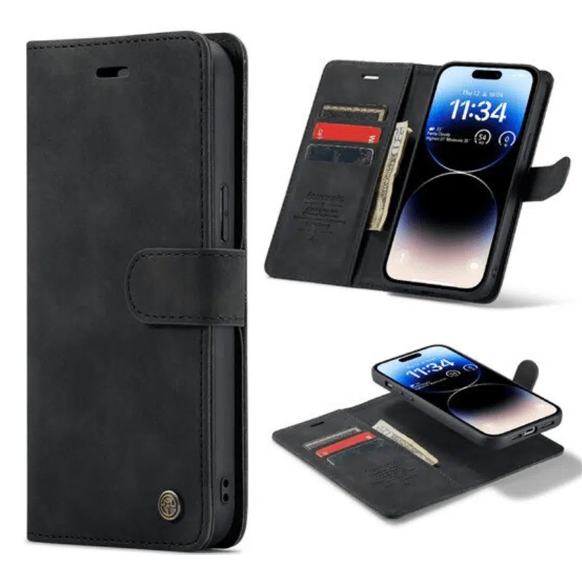 Samsung A16-Casemania 2in1 Magnetic BookcaseCase- Zwart-Cityhoesje.nl