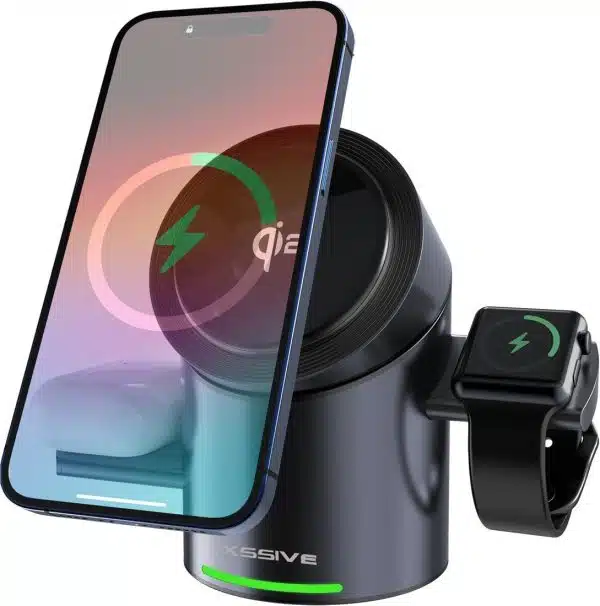 Xssive - 3in1 Magnetic - QI2 - Wireless Charger SS-STAND13
