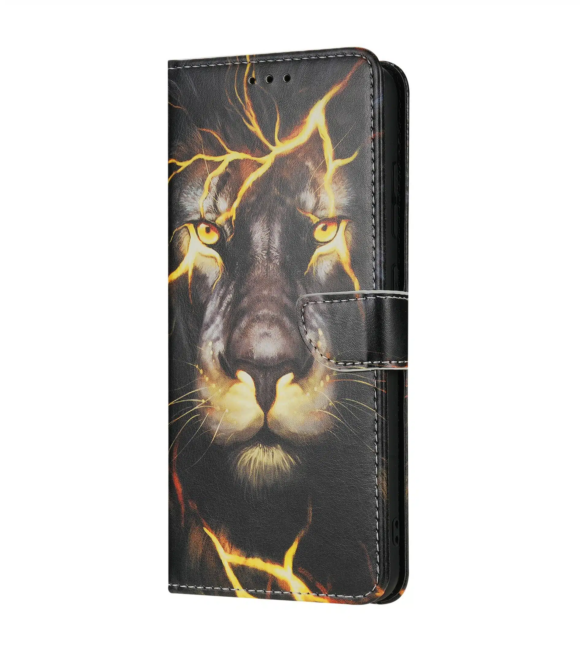 Solidenz – Bookcase – Geschikt voor – Samsung A26 – Print Leeuw - Afbeelding 4