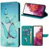 Solidenz – Bookcase – Geschikt voor – Samsung A36/A56 – Print Vlinder Blauw - Thumbnail Image 1
