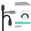 Swissten – Textile USB – iPhone - 8 Pin Cable – 1.2 mtr - Fast Charging – Zilver3