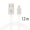 Swissten – Textile USB – iPhone - 8 Pin Cable – 1.2 mtr - Fast Charging – Zilver5