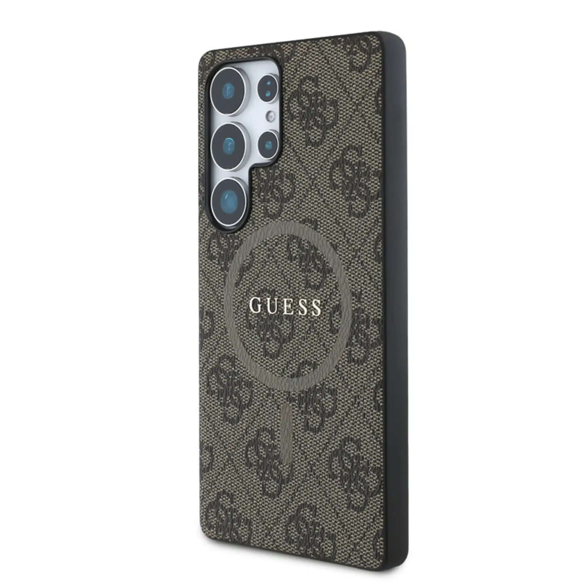 Guess - Geschikt voor Samsung S25 Ultra - Backcover hoesje - 4G Colored Ring Classic Logo - MagSafe - Bruin - Afbeelding 2