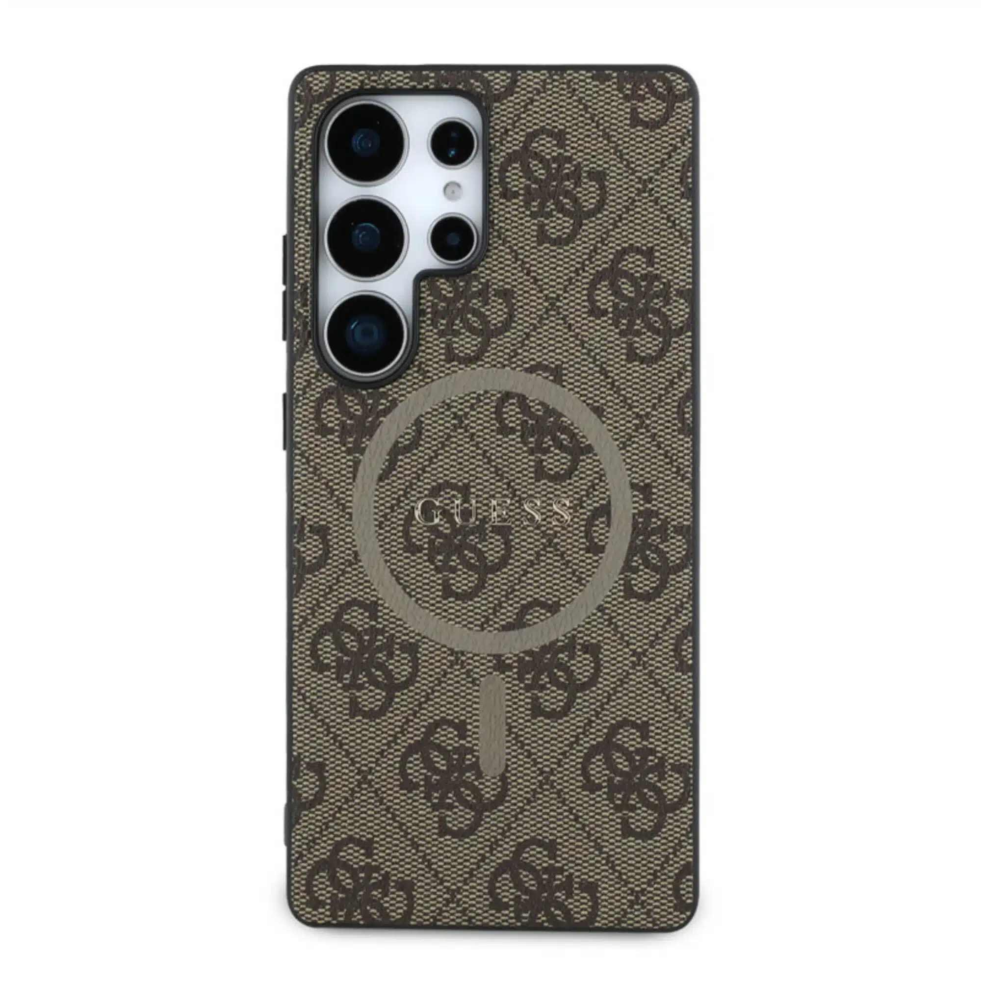 Guess - Geschikt voor Samsung S25 Ultra - Backcover hoesje - 4G Colored Ring Classic Logo - MagSafe - Bruin - Afbeelding 3