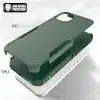 iPhone 15 PC+TPU Dual Layer Protection Cover Drop- Case-Groen-4-Cityhoesje.nl