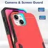 iPhone 15 PC+TPU Dual Layer Protection Cover Drop- Case-Rood-3-Cityhoesje.nl