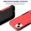 iPhone 15 PC+TPU Dual Layer Protection Cover Drop- Case-Rood-5-Cityhoesje.nl