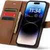 Cityhoesje-Bookcase 2 in1 iPhone 16e-17e-Bruin - Thumbnail Image 3