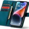 Cityhoesje-Bookcase 2 in1 iPhone 16e-17e-Groen - Thumbnail Image 3