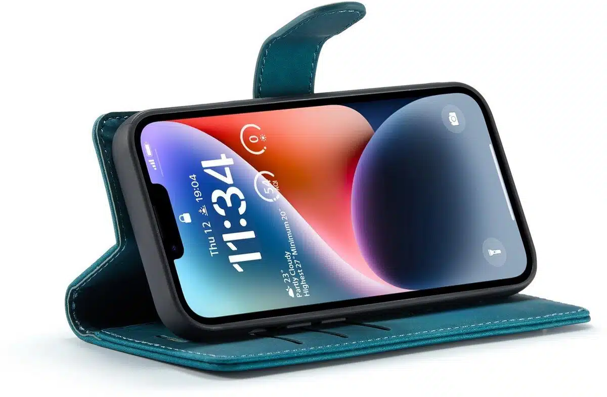 Cityhoesje-Bookcase 2 in1 iPhone 16e-17e-Groen - Afbeelding 5