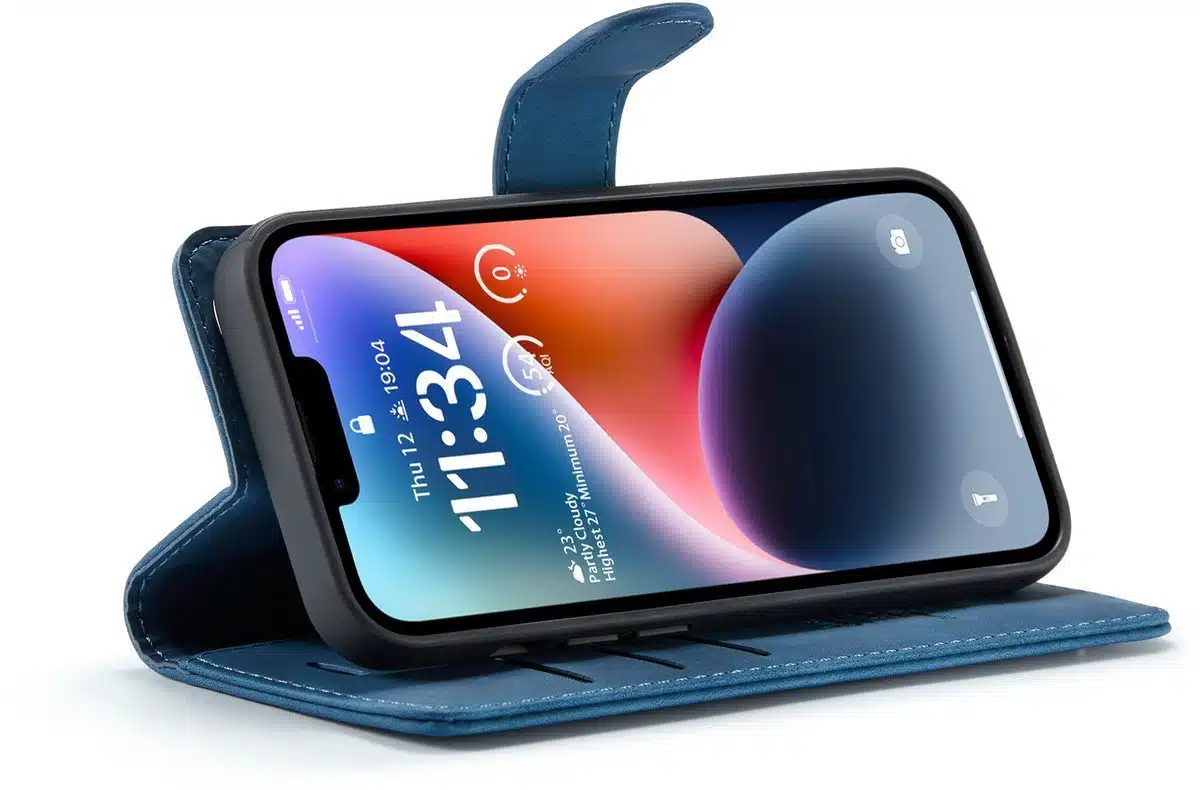 Casemania-2-in-1-Magnetic-Case-iphone-16E-Donker-Blauw-4-Cityhoesje.nl