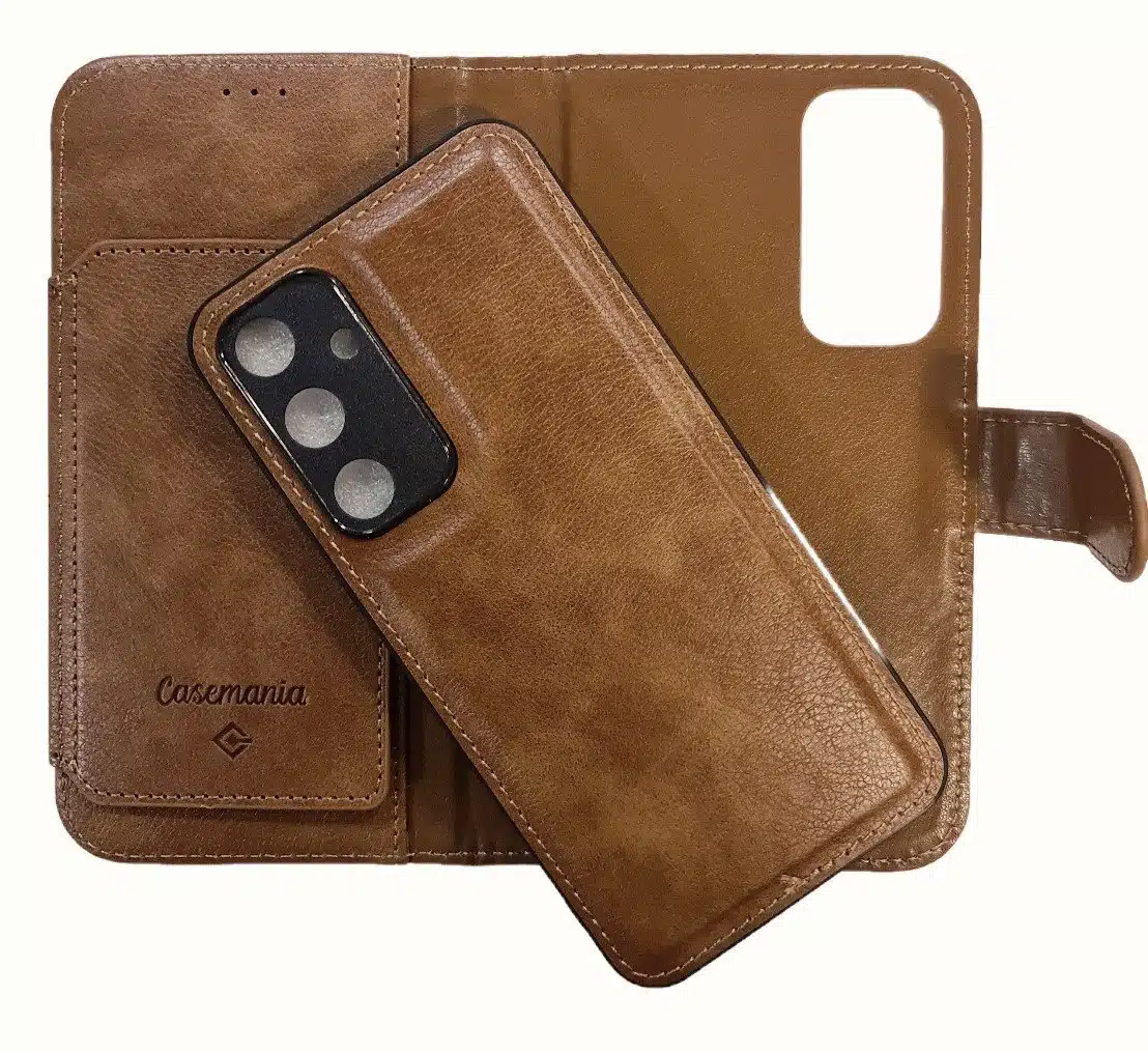 Casemania-Bookcase-Geschikt voor Samsung Galaxy S24/S25 - 2in1 - Bruin - Afbeelding 1