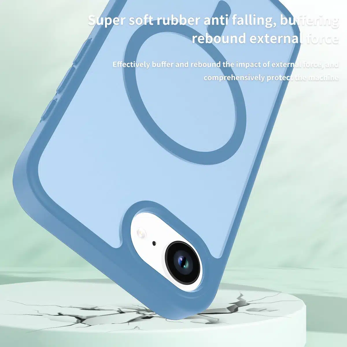 Solidenz - Backcover iPhone 16e-17e FrostMag – Sierra blauw - Afbeelding 2