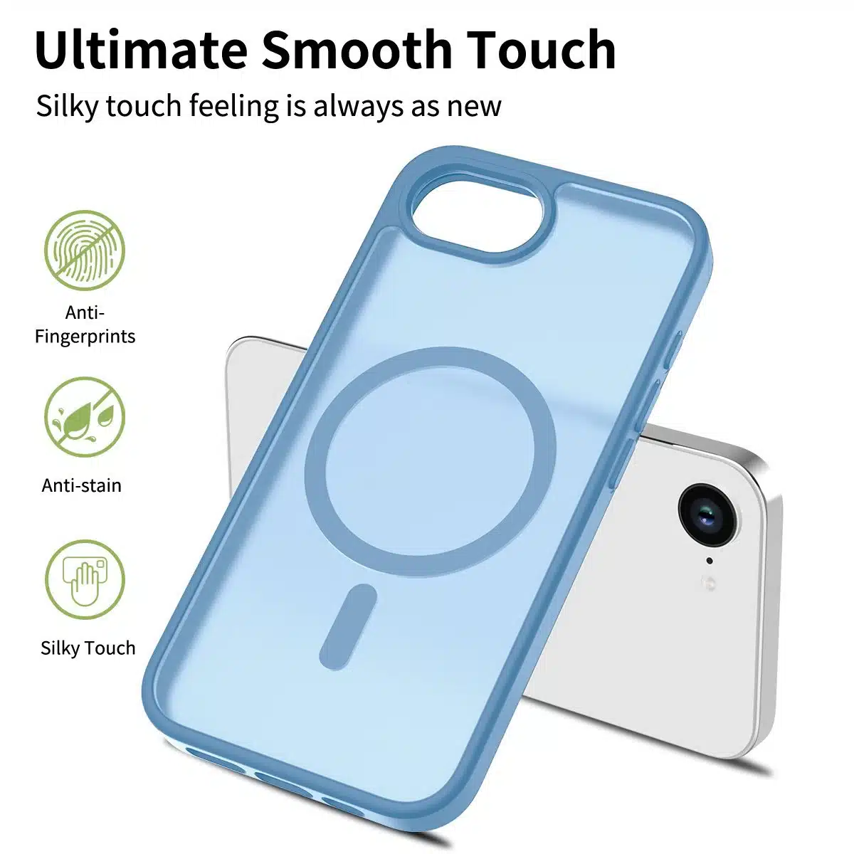 Solidenz - Backcover iPhone 16e-17e FrostMag – Sierra blauw - Afbeelding 3