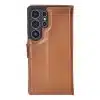 Solidenz Moda – Geschikt voor – Samsung S25 Ultra – Echt leren – Bookcase – DonkerBruin - Thumbnail Image 5
