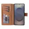 Solidenz Moda – Geschikt voor – Samsung S25 Ultra – Echt leren – Bookcase – DonkerBruin - Thumbnail Image 4
