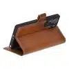 Solidenz Moda – Geschikt voor – Samsung S25 Ultra – Echt leren – Bookcase – DonkerBruin - Thumbnail Image 2