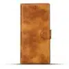 Solidenz Moda – Geschikt voor – Samsung S25 Ultra – Echt leren – Book Case – Lichtbruin - Thumbnail Image 1