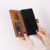 Solidenz Moda – Geschikt voor – Samsung S25 Ultra – Echt leren – Book Case – Lichtbruin - Thumbnail Image 5
