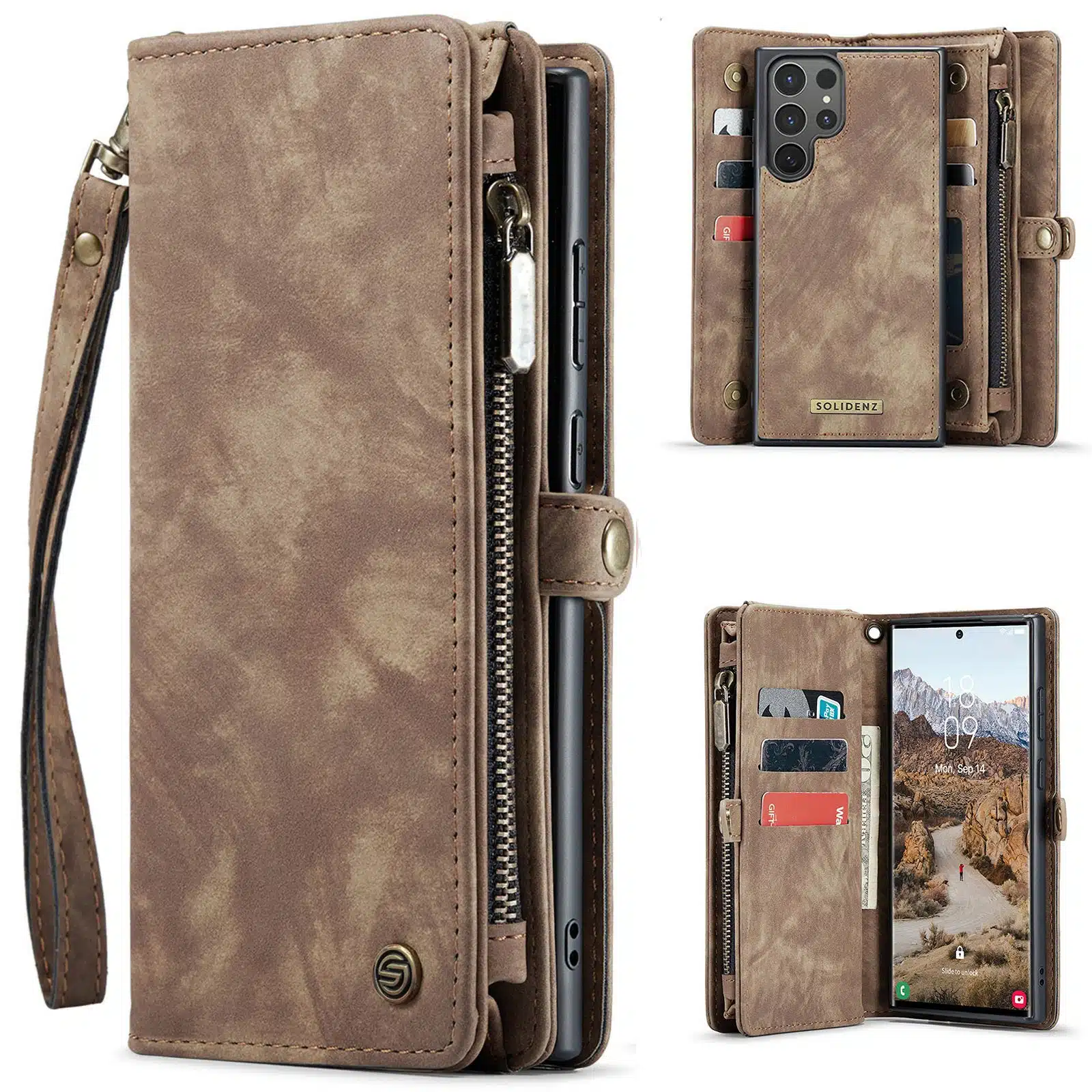 Solidenz-Urban-Wallet-Samsung-Galaxy-S25-Ultra-hoesje-Bruin-1-Cityhoesje.nl
