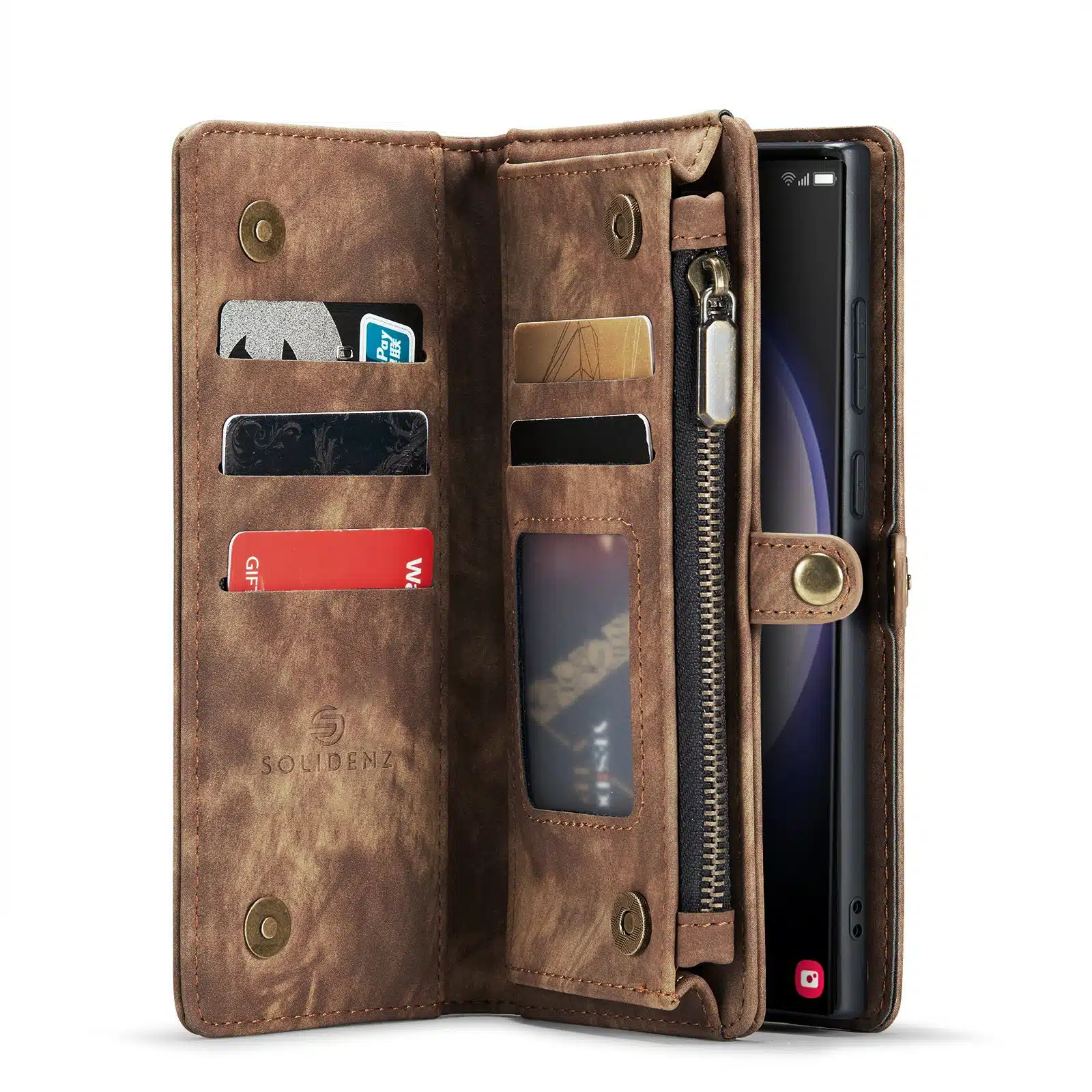 Solidenz-Urban-Wallet-Samsung-Galaxy-S25-Ultra-hoesje-Bruin-3-Cityhoesje.nl