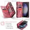 Solidenz Urban Wallet Samsung Galaxy S25 Ultra hoesje – Rood - Thumbnail Image 8