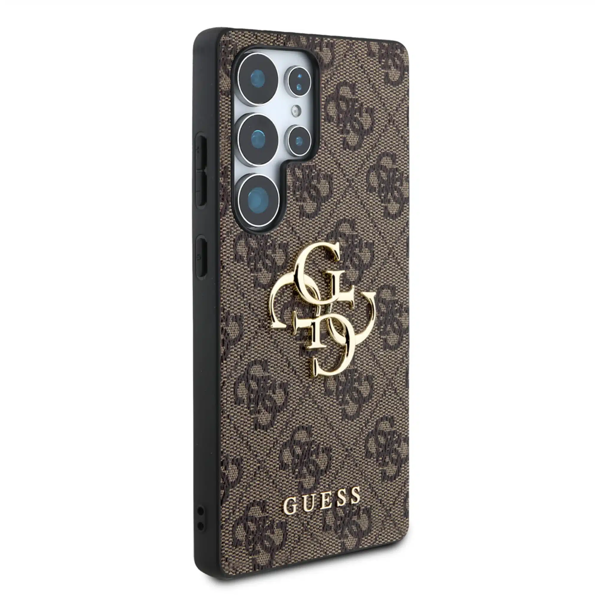 Guess - Geschikt voor S25 Ultra - Backcover hoesje - 4G PU Big Logo - Bruin - Afbeelding 8