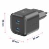 Swissten USB-C Travel Charger (20W) - Zwart - Thumbnail Image 1