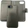 Casemania-Iphone 16e-Multiple Pockets Magnetic 2 in 1 Wallet -Zwart-1-Cityhoesje.nl