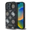 Guess iPhone 16 ProMax Backcover hoesje Magsafe PU peony - Zwart-1-Cityhoesje.nl
