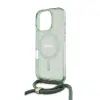 Guess - Backcover iPhone 16 Pro Max - Magsafe ML Glitter with pearl strap - Green - Thumbnail Image 4