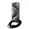 Guess - Backcover iPhone 16 Pro Max - Magsafe IML Glitter with pearls strap - Zwart - Thumbnail Image 6