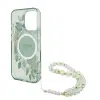 Guess - Backcover iPhone 16 Pro Max - Magsafe IML Glitter with pearls strap - Groen - Thumbnail Image 5