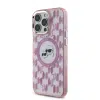 Karl Lagerfeld - Backcover iPhone 16 Pro - Magsafe IML metal monogram kc - Roze - Thumbnail Image 2