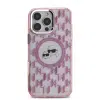 Karl Lagerfeld - Backcover iPhone 16 Pro - Magsafe IML metal monogram kc - Roze - Thumbnail Image 3