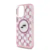 Karl Lagerfeld - Backcover iPhone 16 Pro - Magsafe IML metal monogram kc - Roze - Thumbnail Image 6