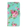 Samsung A36 -A56 -Bookcase Print-Bloemen Blauw-2-Cityhoesje.nl