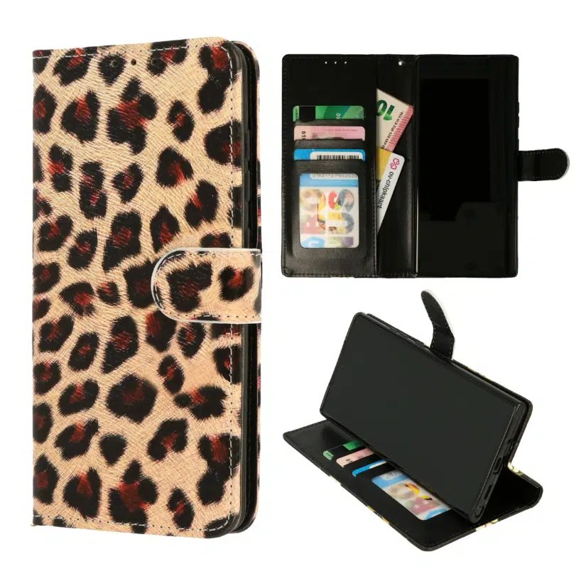Samsung A36 -A56 -Bookcase Print-Luipaard-1-Cityhoesje.nl