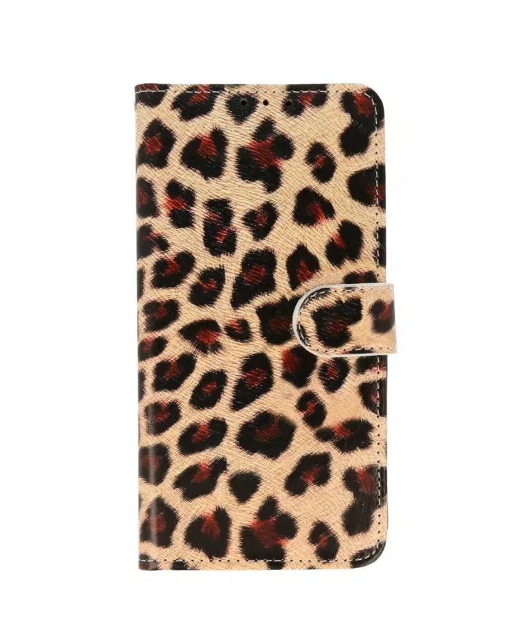 Samsung A36 - A56 -Bookcase Print-Luipaard-2-Cityhoesje.nl
