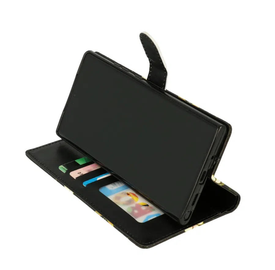 Samsung A36 -A56 -Bookcase Print-Marmer Zwart-4-Cityhoesje.nl
