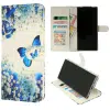 Samsung A36 -A56 -Bookcase Print-Vlinder Blauw-1-Cityhoesje.nl